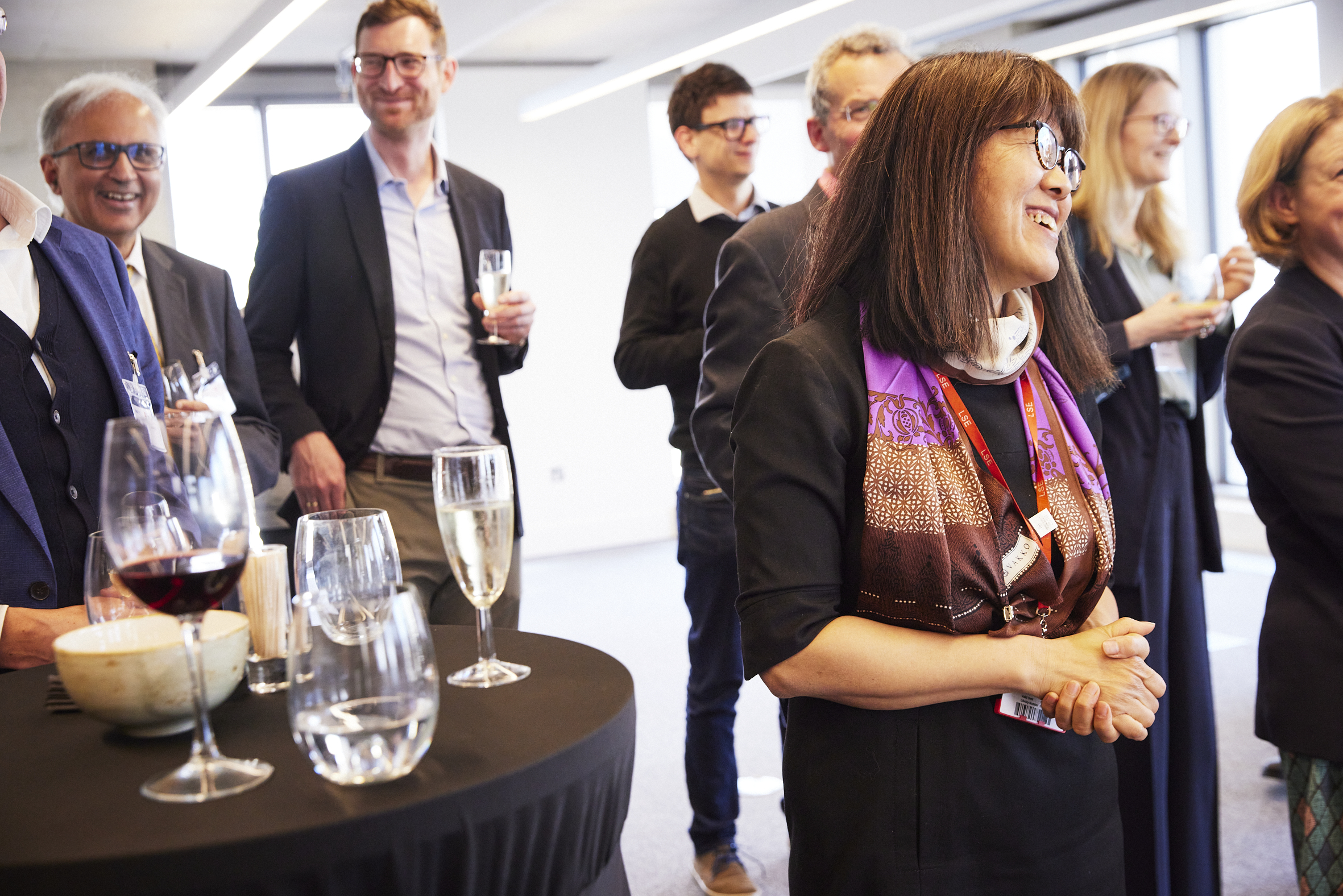 LSE Finance academics: Kathy Yuan, Martin Oehmke, Peter Kondor, at Charles Goodhart Library inauguration