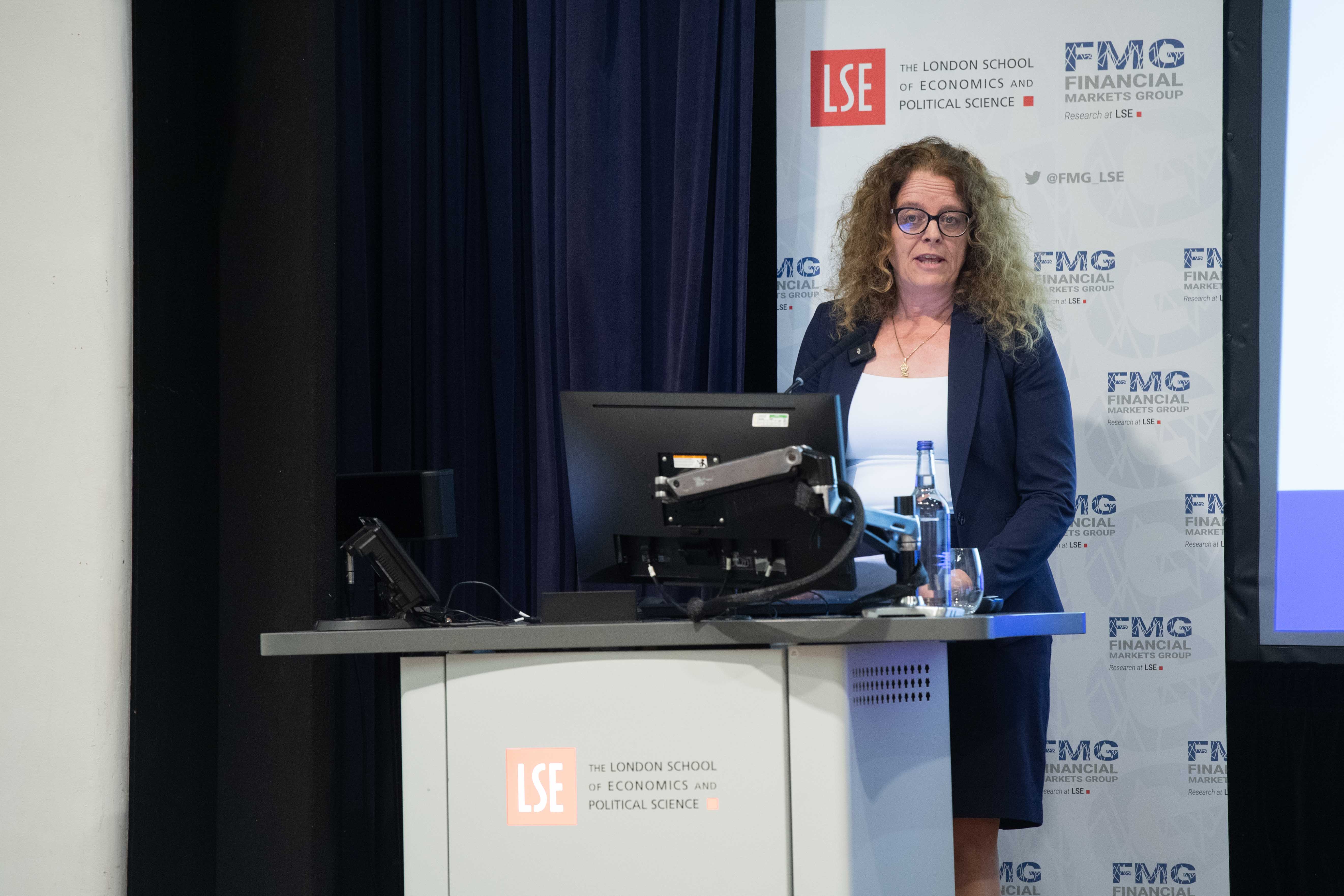 Isabel Schnabel at lectern