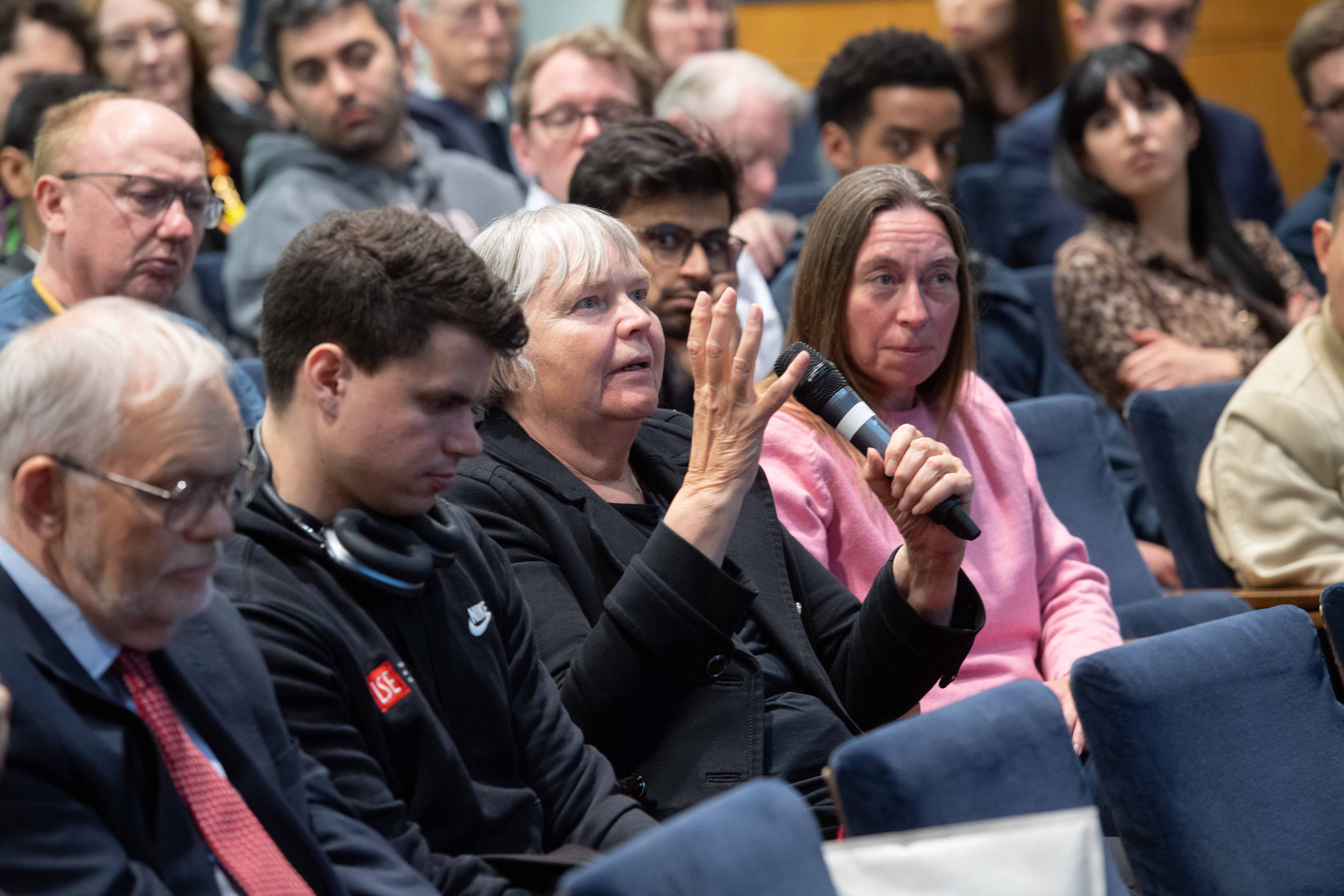 Audience question during Schnabel lecture