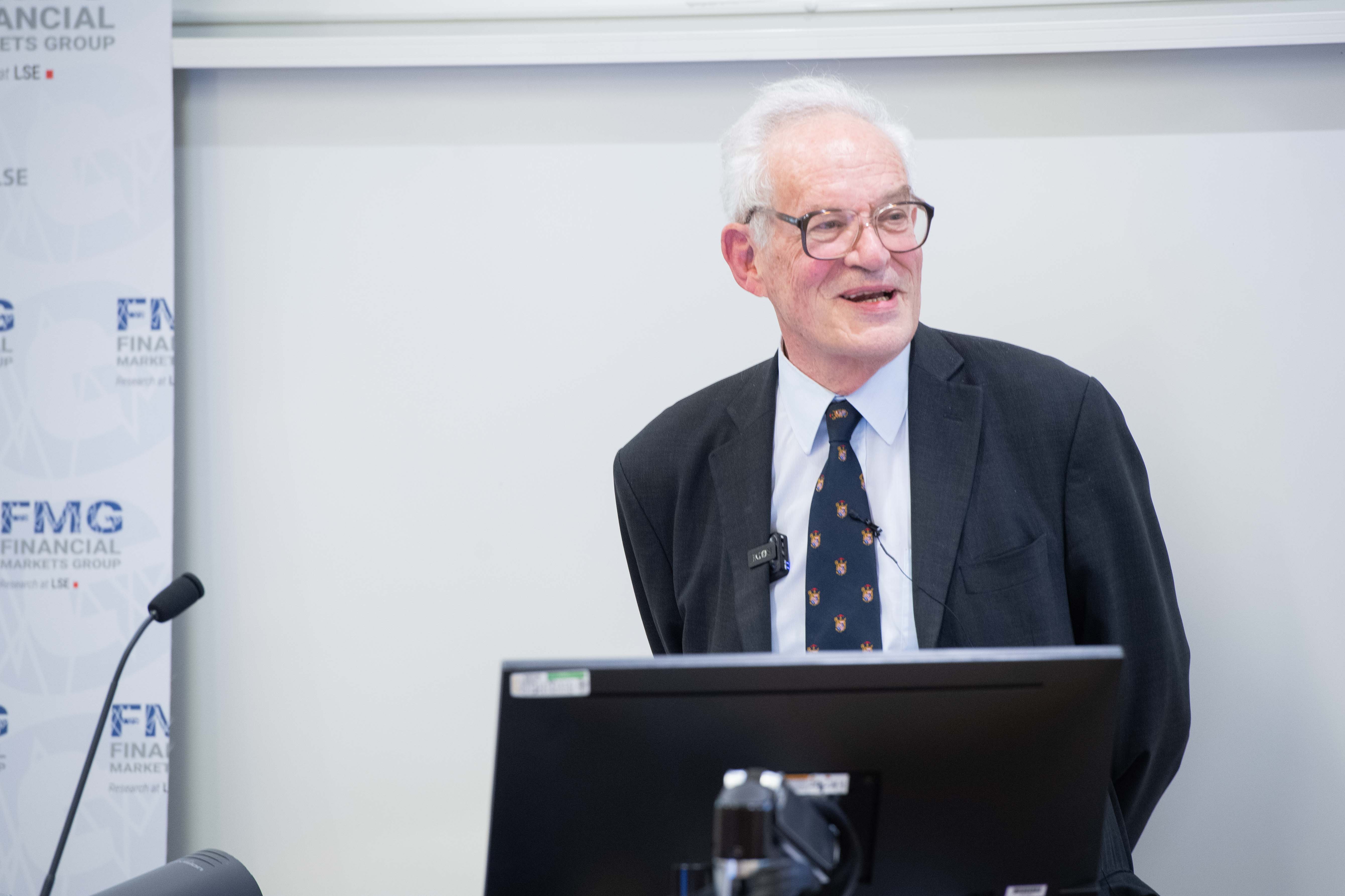Charles Goodhart at lectern