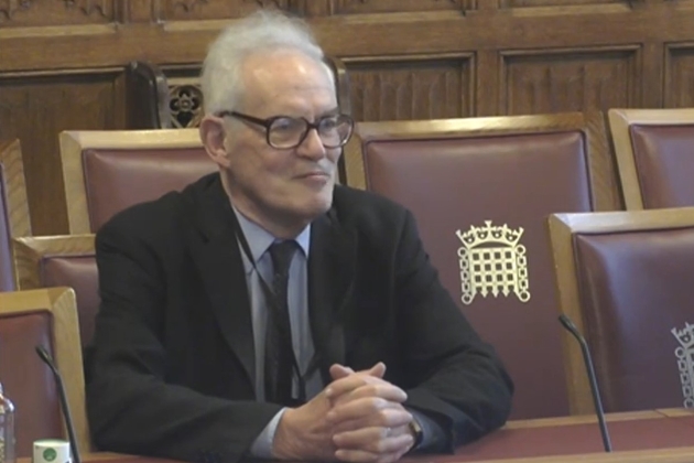 Charles Goodhart in Parliament giving evidence on how sustainable the national debt is
